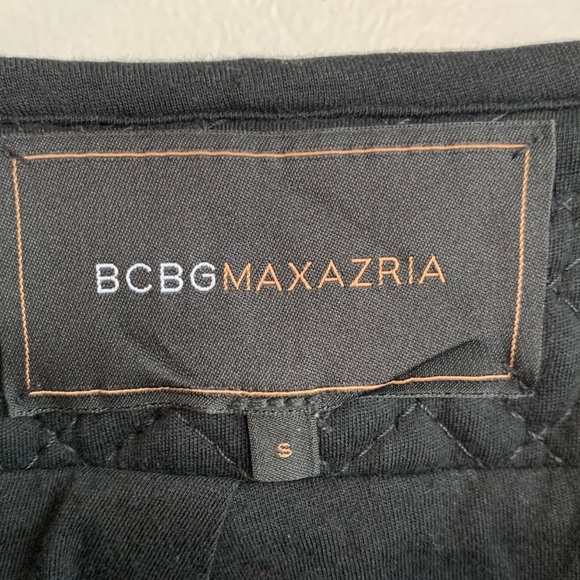 BCBG Max Azria Black Quilted Cropped Jacket - Picture 3 of 8